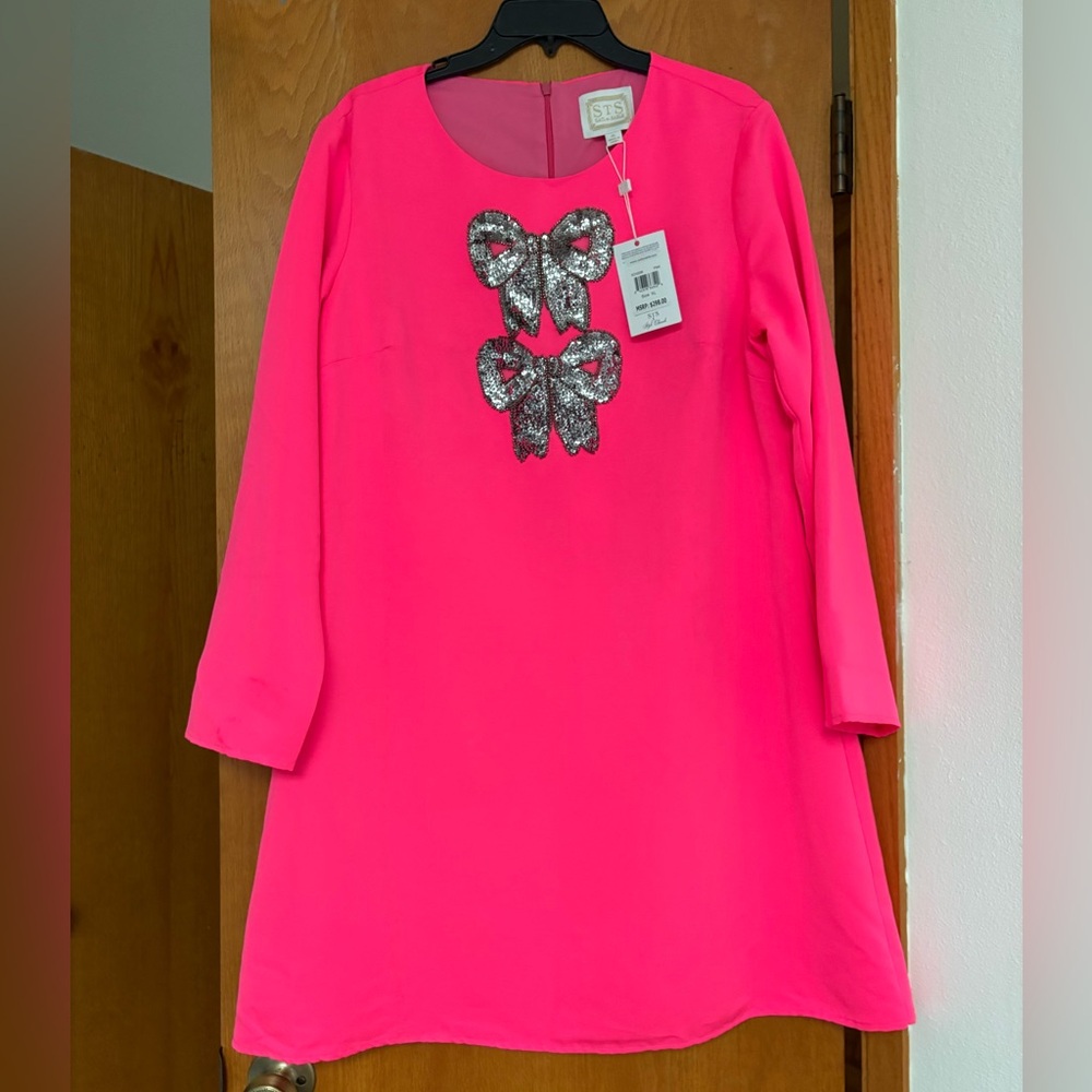 NWT Sail to Sable x Style Charade Marsha pink bow dress XL $298